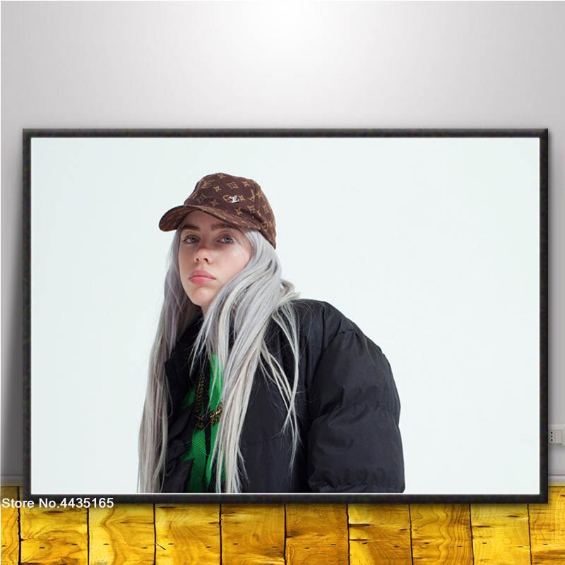 Billie Eilish Plakat Piosenkarka Gwiazda Plakaty I Druki Wall Art Obraz