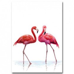 Akwarela Flamingo plakaty i...