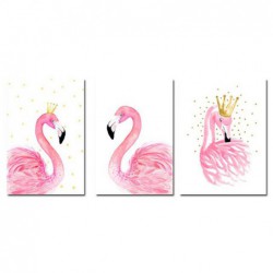 Elegancka akwarela Flamingo...