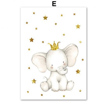 Cute Cartoon Elephant Star...