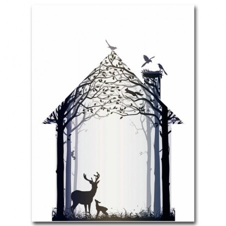 Las Deer rodzina styl...
