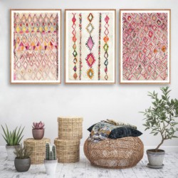 Marokański dywan różowy...