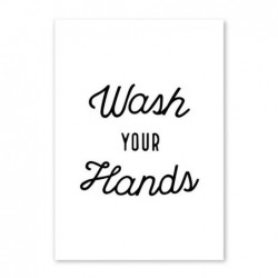 Czarno-białe umyć ręce...