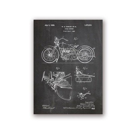 Motocykl Patent Vintage...