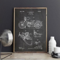 Motocykl Patent Vintage...