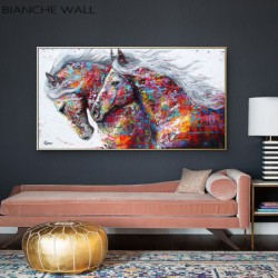 Kolorowe konie dekoracyjne...