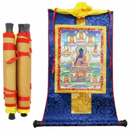 Tybetański Thangka osiem...