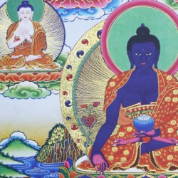 Tybetański Thangka osiem...