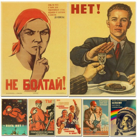 Vintage rosyjski plakat...