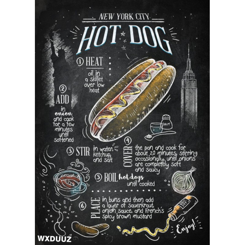 plakat hot dog