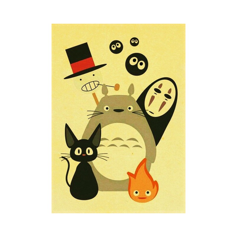 plakat z bajki Totoro