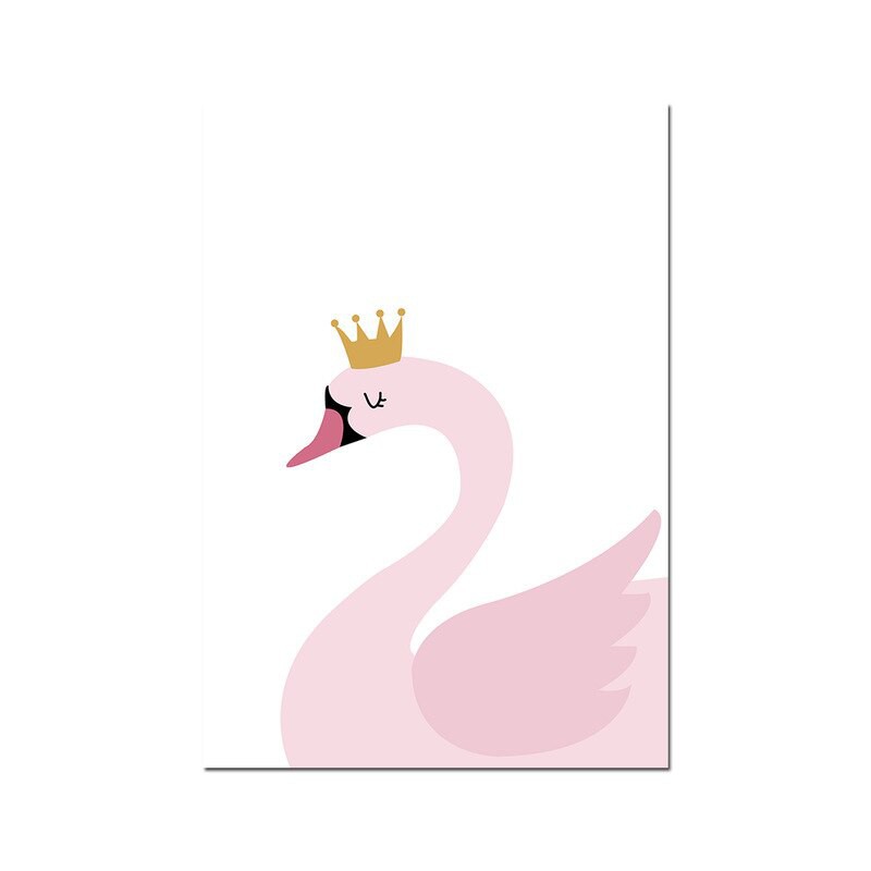 plakat królewski łabędź