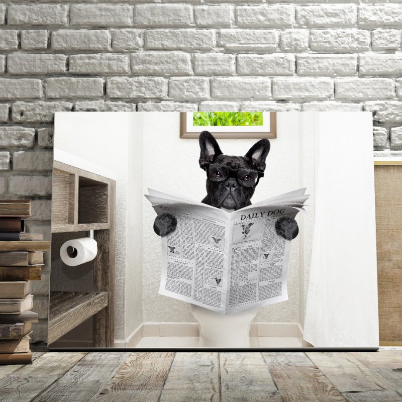 śmieszny plakat z buldogiem