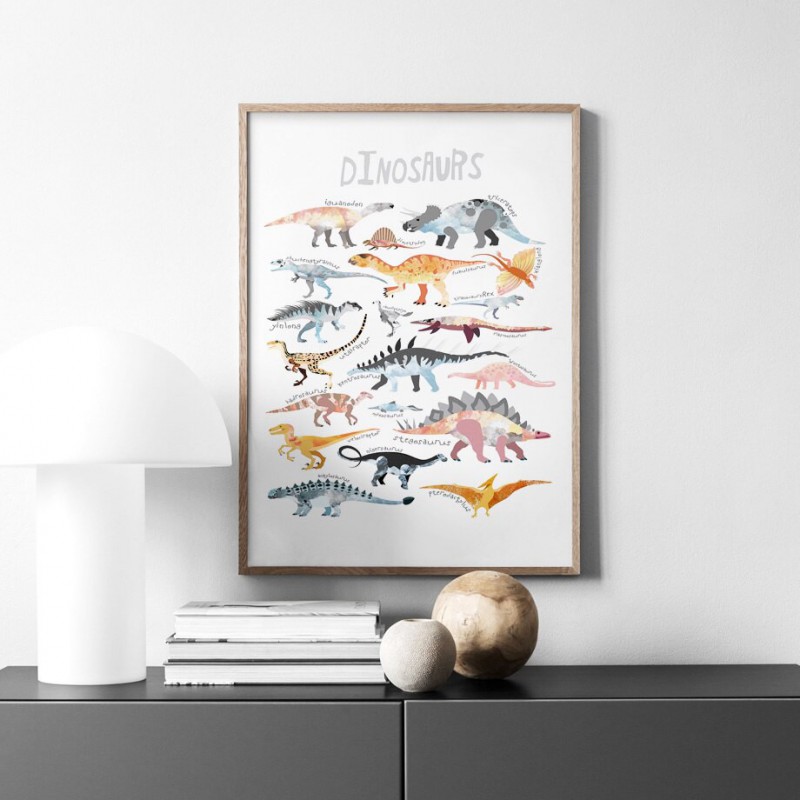 plakat dinozaury