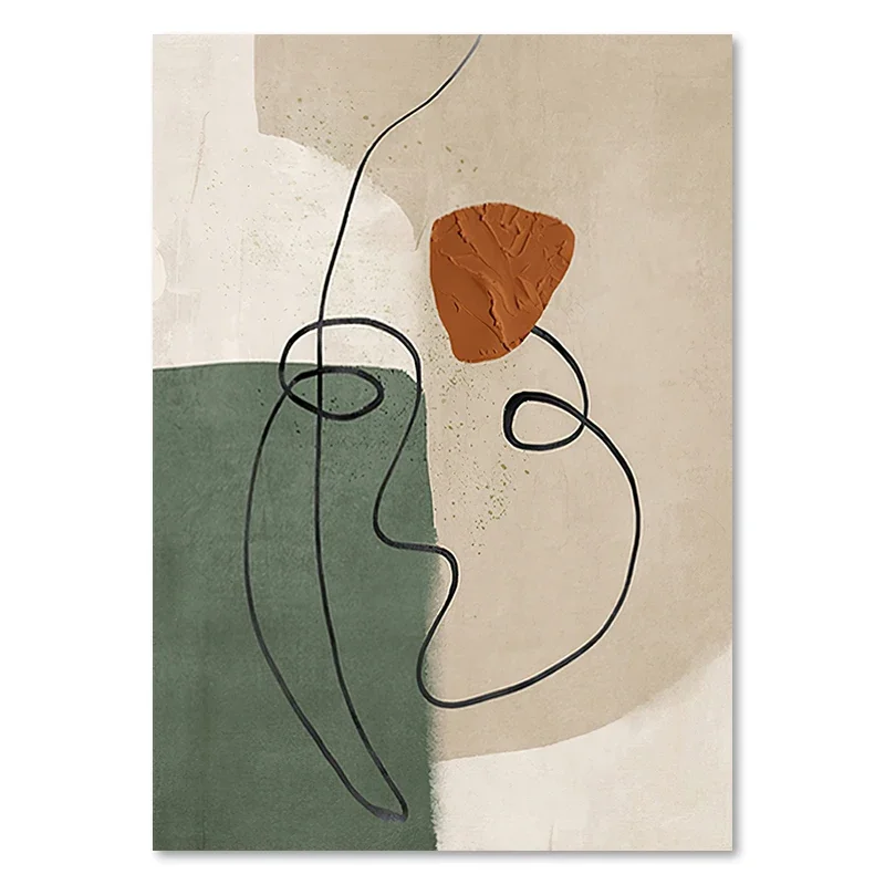 Abstrakcyjny plakat w stylu Matisse'a Wzór 8