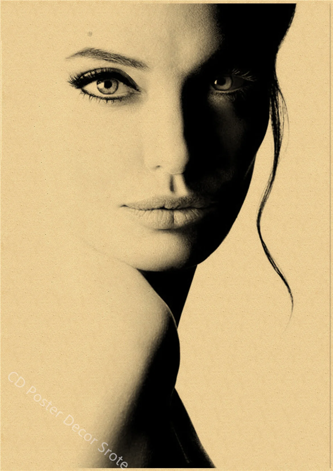 Angelina Jolie - plakat vintage Wzór 3