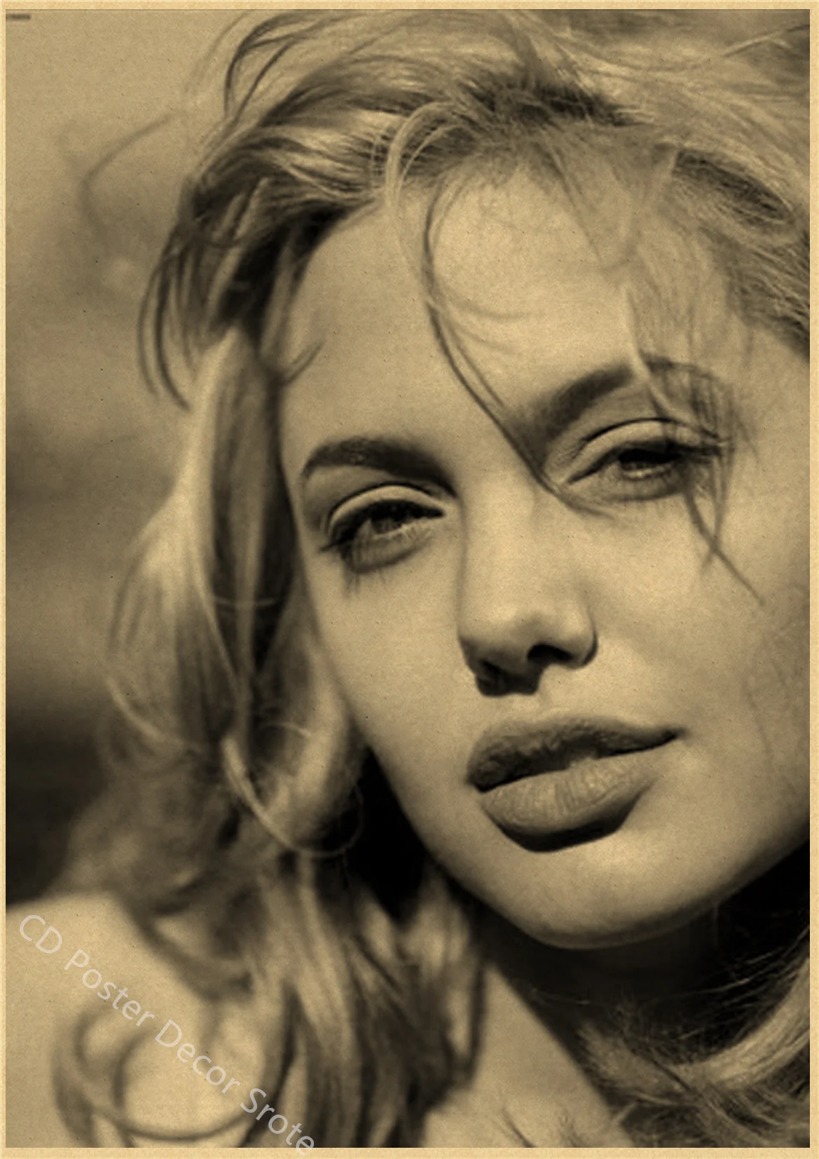 Angelina Jolie - plakat vintage Wzór 6