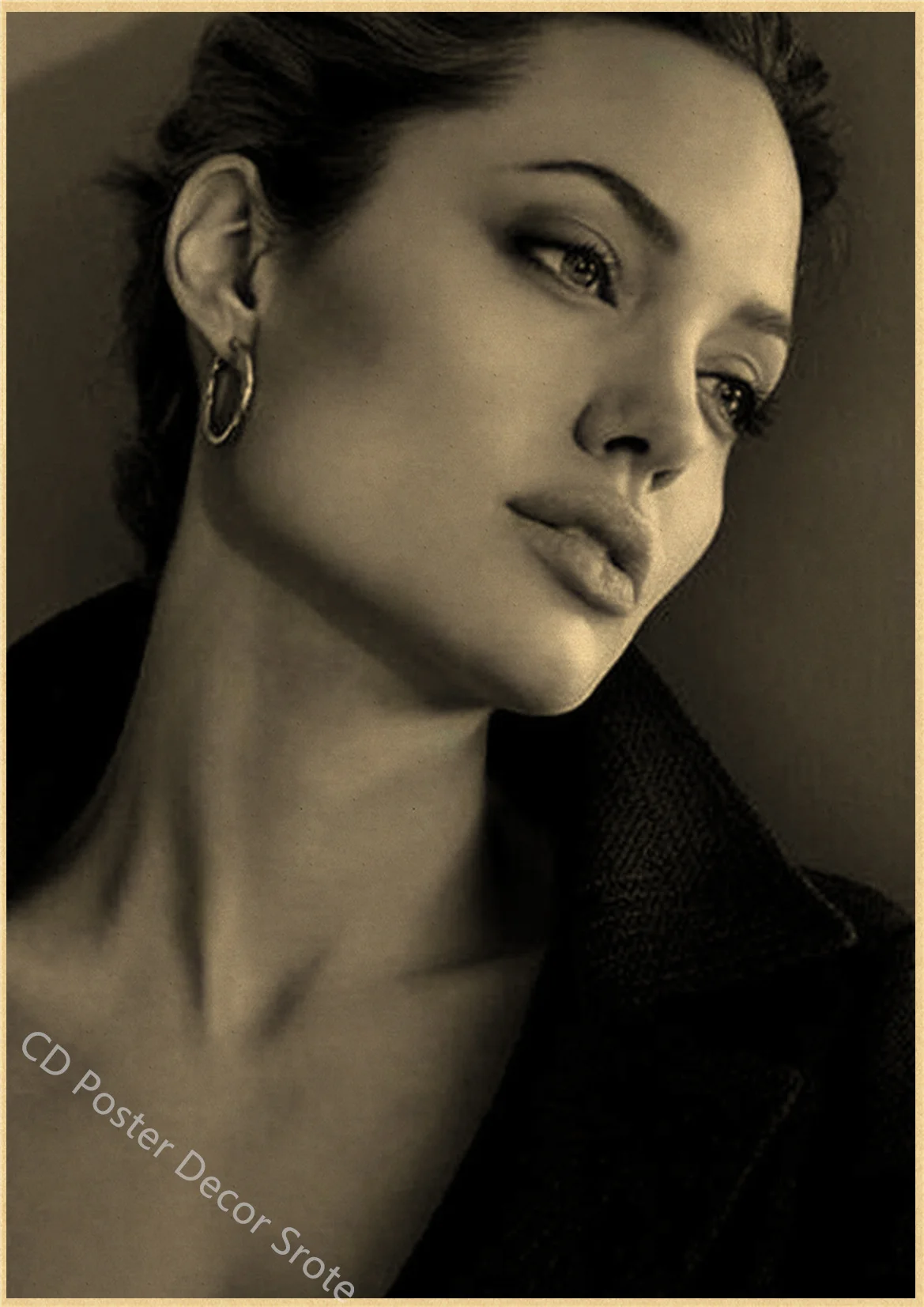 Angelina Jolie - plakat vintage Wzór 7