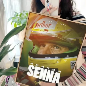 Ayrton Senna - plakat F1 na płótnie Wzór 1