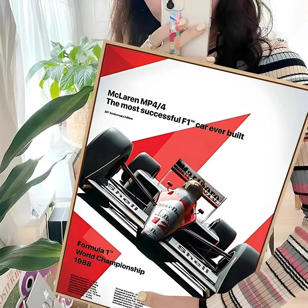 Ayrton Senna – plakat F1 na płótnie Wzór 10