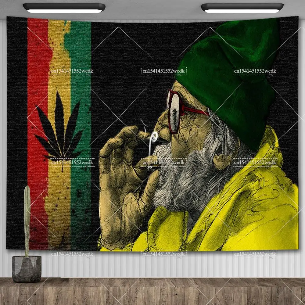 Reggae Just Relax - gobelin ścienny Pomarańczowy fluorescencyjny