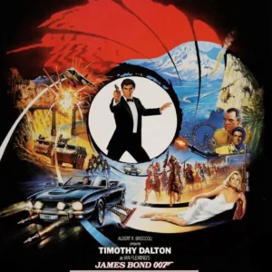 Klasyczny plakat filmowy retro na płótnie Niebieski