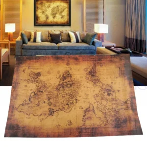 Mapa świata vintage plakat retro 
