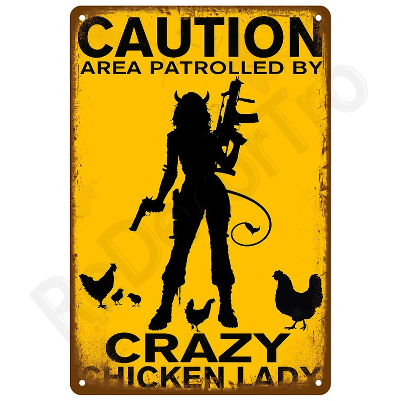 Metalowy plakat barowy w stylu retro Biały