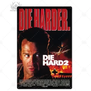 Metalowy plakat filmowy w stylu retro - tabliczka do baru Wzór 1