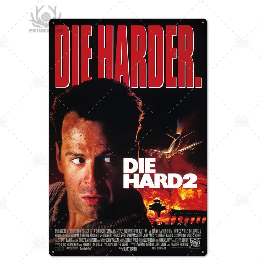 Metalowy plakat filmowy w stylu retro - tabliczka do baru Wzór 1