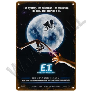 Metalowy plakat filmowy retro do salonu Armijna zieleń