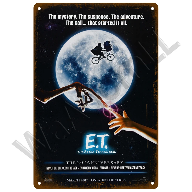 Metalowy plakat filmowy retro do salonu Armijna zieleń