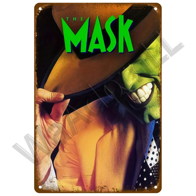 Metalowy plakat filmowy w stylu vintage Zielony