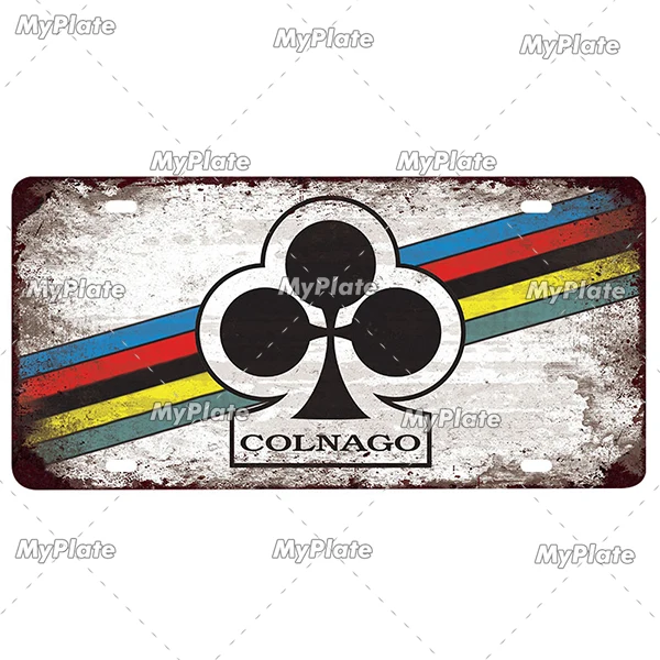 Metalowy plakat z motywem roweru w stylu retro Czarny