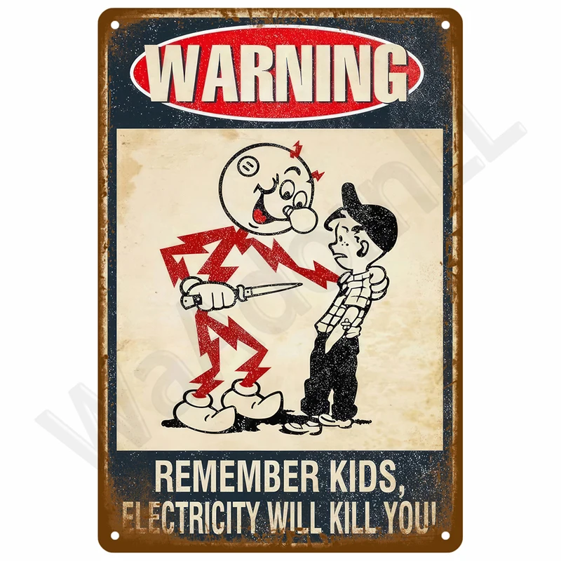 Metalowy szyld vintage do dekoracji ściany Wzór 2