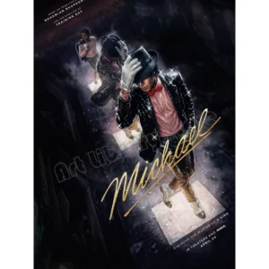 Michael 2026 - plakat filmowy na płótnie Wzór 1