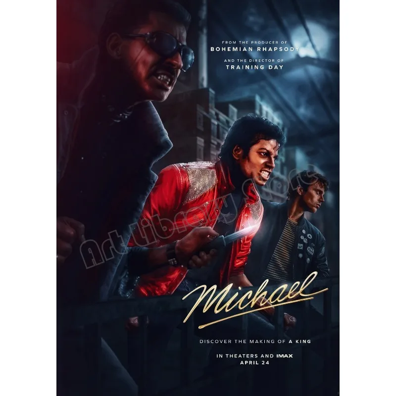 Michael 2026 - plakat filmowy na płótnie Wzór 2