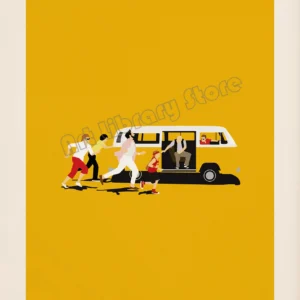 Minimalistyczny plakat filmowy Czerwony