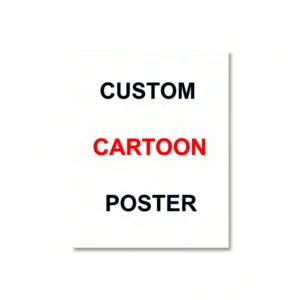 Personalizowany plakat portret w stylu kreskówki Cartoon poster