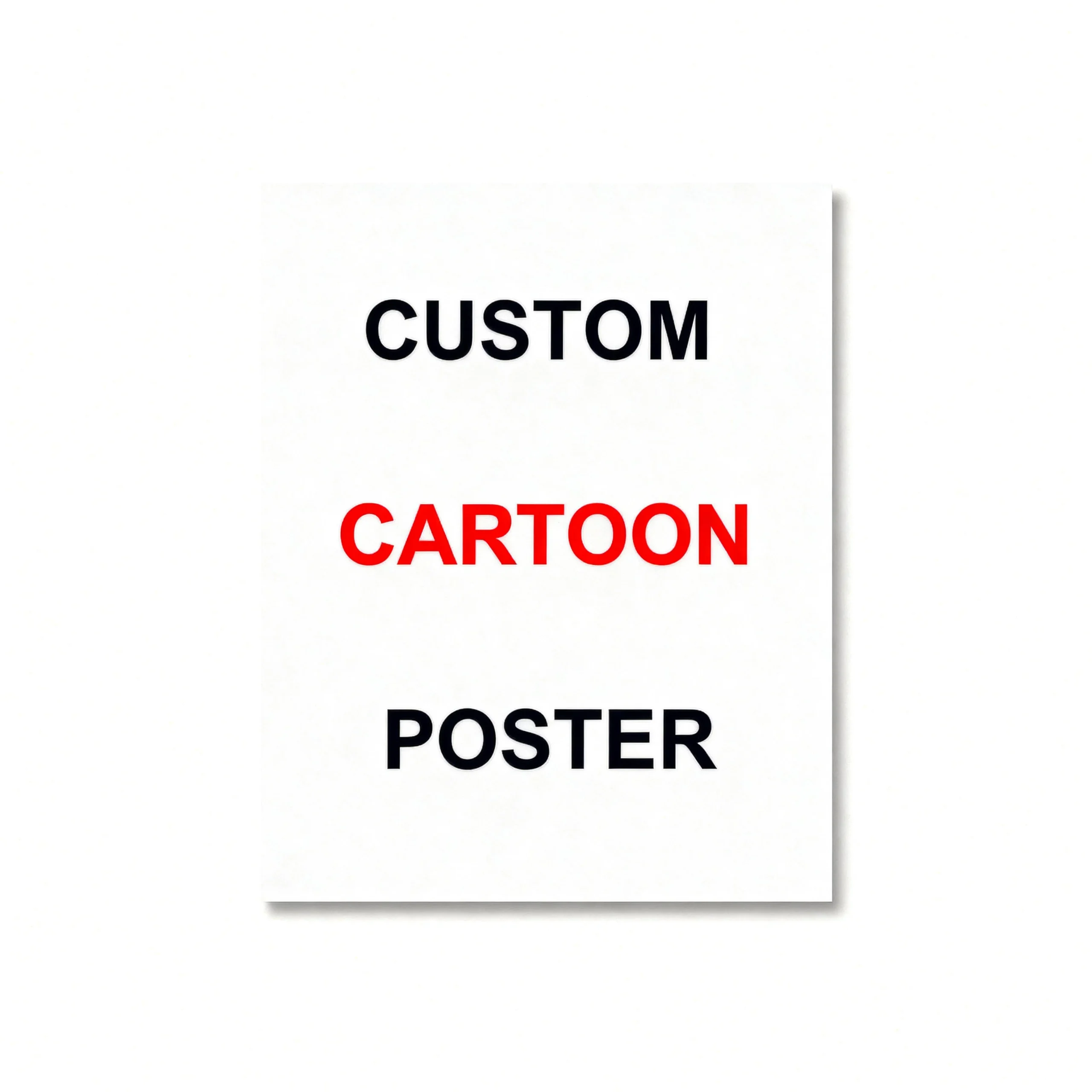 Personalizowany plakat portret w stylu kreskówki Cartoon poster