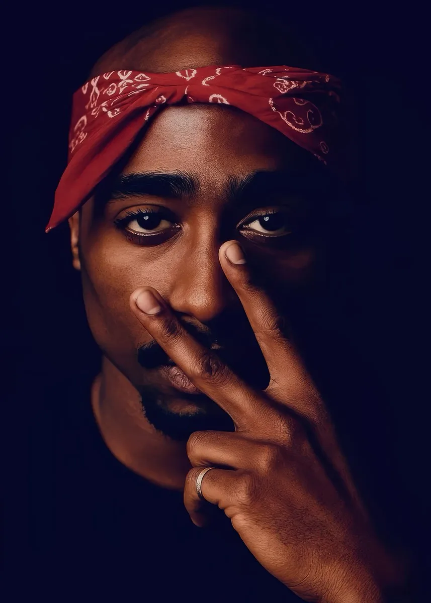 Plakat 2Pac - kultowa okładka rapu hip-hop Xx 10