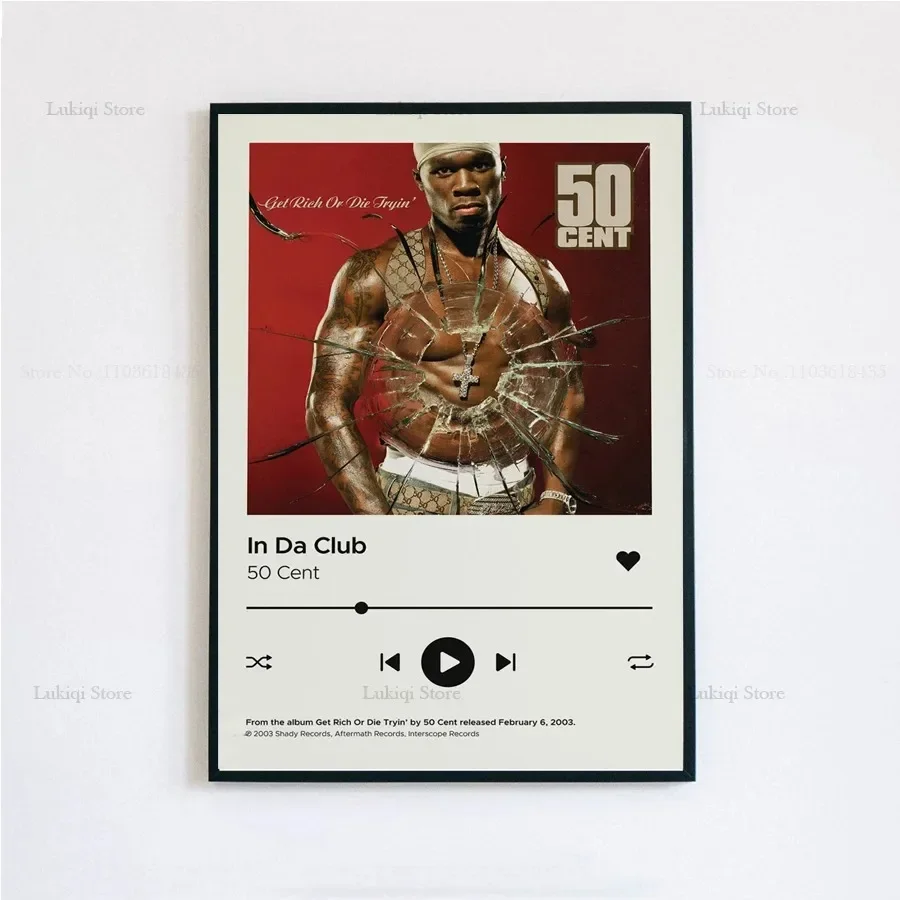 Plakat okładka albumu 50 Cent – Get Rich or Die Tryin' Wzór 3