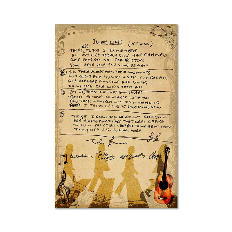 Plakat Abbey Road The Beatles Wzór 2