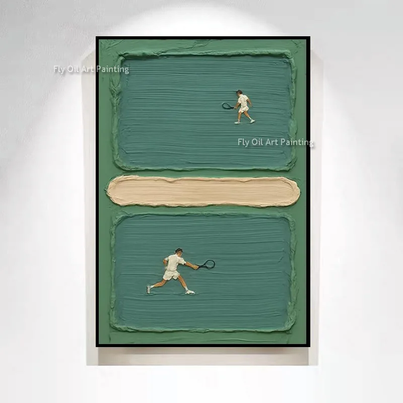 Plakat abstrakcja minimalistyczna jasnozielona Burgundia