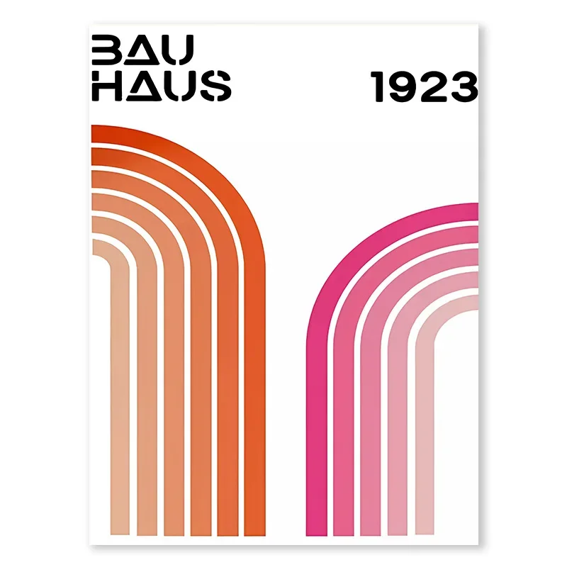 Plakat Abstrakcja Matisse z Różowym Tygrysem Jasnoszary