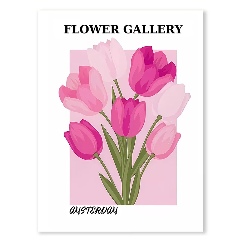 Plakat Abstrakcja Matisse z Różowym Tygrysem Zielony