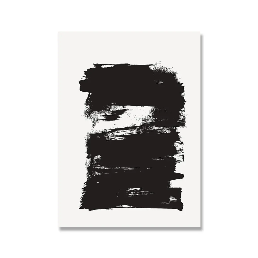 Plakat abstrakcyjne linie czarno-białe Wzór 5