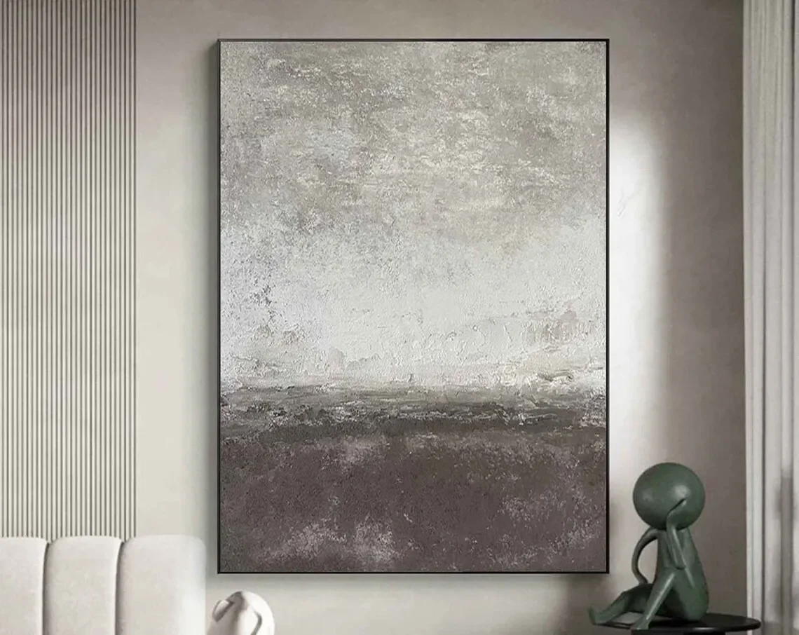 Plakat abstrakcyjny - minimalistyczna tekstura beż i brąz Wzór 4