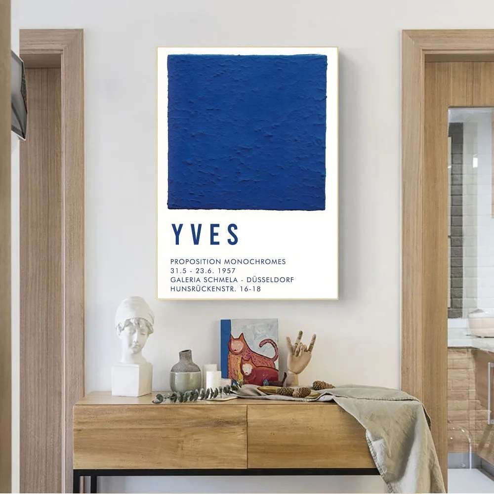 Plakat Abstrakcja Błękit Klein Wzór 1