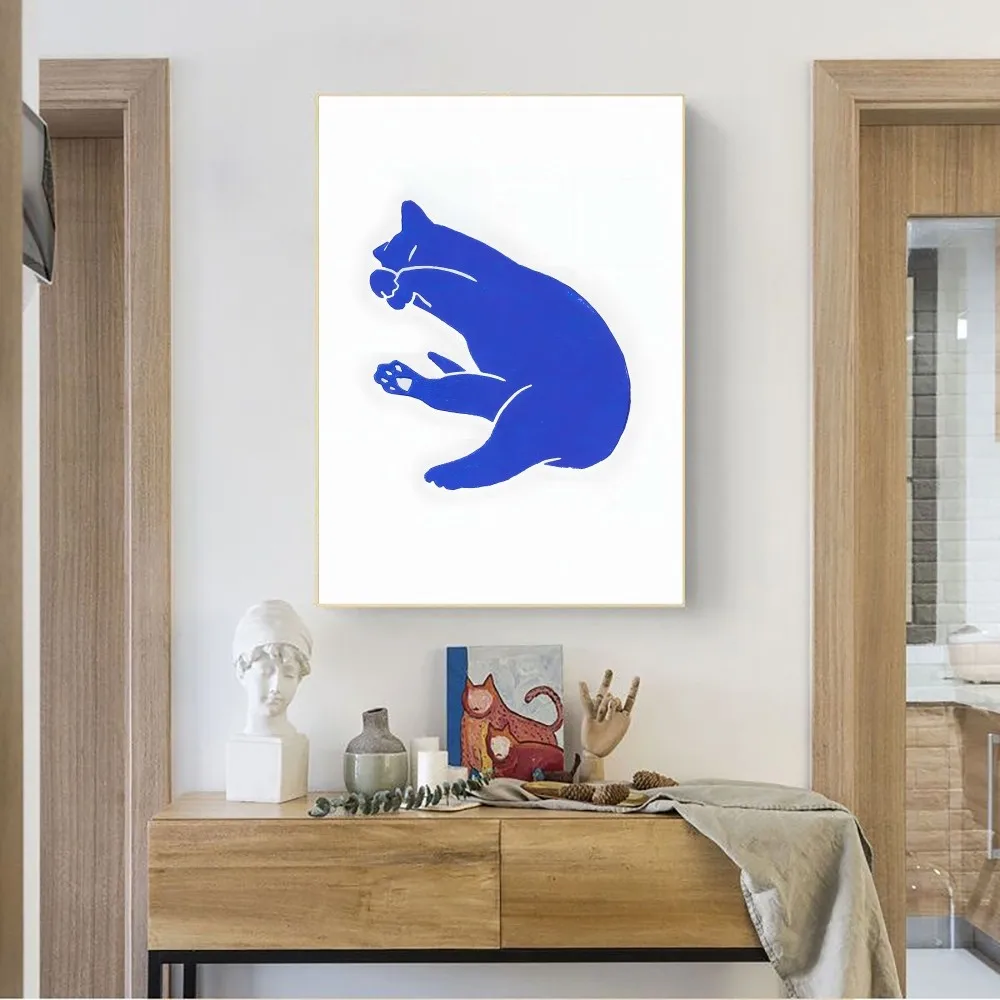 Plakat Abstrakcja Błękit Klein Wzór 5